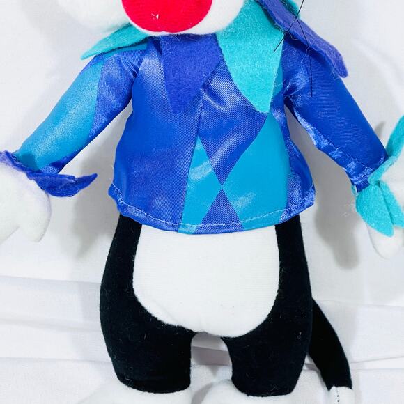 Looney Tunes Sylvester the Cat Jester Outfit Plush Vintage 1997 12" New w/ Tags - Picture 3 of 9